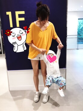 「MIKI HOUSE（ミキハウス）のアイテム（ジャケット/アウター）」を使った、reiraさん（レディース・165cm）の夏コーディネート