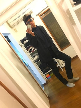 「アイテム（ステンカラーコート）」を使った、Motomenさん（メンズ・183cm・10代）の冬コーディネート