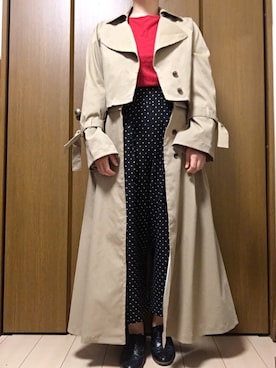 「tocco（トッコ）のアイテム（シューズ）」を使った、m!u.さん（レディース・153cm）の秋コーディネート
