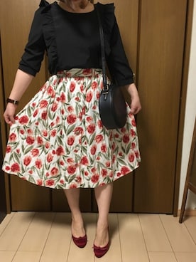 「tocco（トッコ）のアイテム」を使った、m!u.さん（レディース・153cm）の冬コーディネート