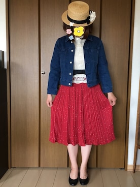 「ALETTA（アレッタ）のアイテム」を使った、m!u.さん（レディース・153cm）の春コーディネート