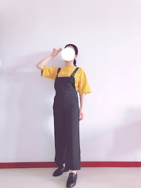 「ONLY（オンリー）のアイテム（オールインワン・サロペット）」を使った、Marcococoさん（レディース・160cm）の夏コーディネート