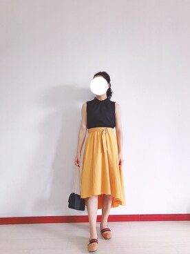 「ALDO（アルド）のアイテム（トートバッグ）」を使った、Marcococoさん（レディース・160cm）の夏コーディネート