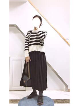 「ALDO（アルド）のアイテム（トートバッグ）」を使った、Marcococoさん（レディース・160cm）の冬コーディネート