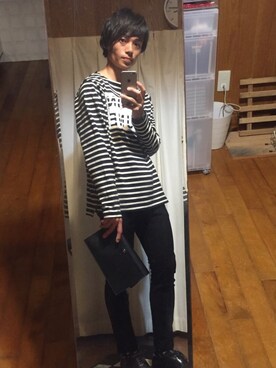 「Ayame（アヤメ）のアイテム（レッグウェア）」を使った、Mat.Dさん（メンズ・165cm）の秋コーディネート