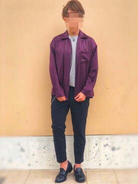 「COMME CA ISM（コムサイズム）のアイテム（アクセサリー）」を使った、Daiさん（メンズ・171cm）の春コーディネート