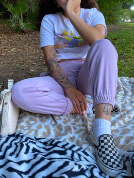 「H&M DIVIDED（エイチアンドエム　ディヴァイデッド）のアイテム（スラックス）」を使った、tatidiaz13さん（レディース・157cm）の秋コーディネート