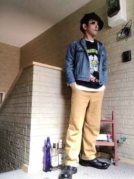 「バンT」｜「アイテム（ジャケット/アウター）」を使った、kenkenさん（メンズ・165cm）の春コーディネート