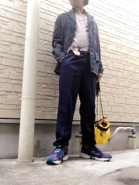 「H&M（エイチ・アンド・エム）のアイテム（ネクタイ）」を使った、kenkenさん（メンズ・165cm）の春コーディネート