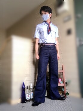 「フランス軍」｜「アイテム（その他）」を使った、kenkenさん（メンズ・165cm）の夏コーディネート