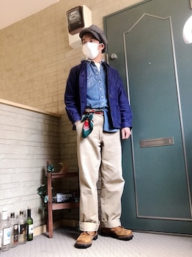 「モールスキンジャケット」｜kenkenさん（メンズ・165cm）の春コーディネート