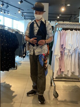 「Bailey（ベイリー）のアイテム」を使った、kenkenさん（メンズ・165cm）の夏コーディネート