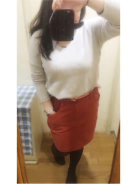 「らくちん」｜「アイテム（アナログ腕時計）」を使った、saさん（レディース・154cm）の冬コーディネート