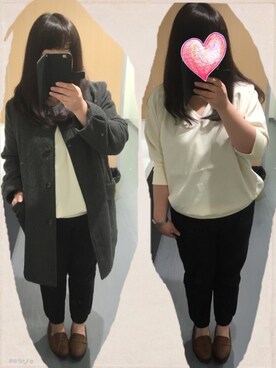 「仕事コーデ」｜「アイテム（ノーカラージャケット）」を使った、saさん（レディース・154cm）の春コーディネート