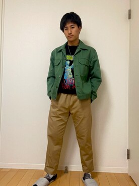 「Ghost（ゴースト）のアイテム」を使った、ゆっきーさん（メンズ・170cm）の春コーディネート