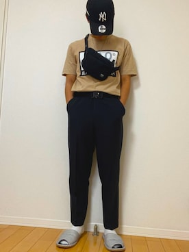 「VANS（バンズ）のアイテム（バッグ）」を使った、ゆっきーさん（メンズ・170cm）の春コーディネート