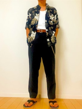 「ラフスタイル」｜「アイテム（財布/小物）」を使った、ゆっきーさん（メンズ・170cm）の夏コーディネート