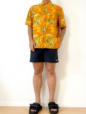 「アロハシャツ」｜ゆっきーさん（メンズ・170cm）の夏コーディネート