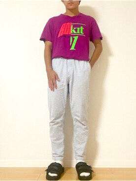 「ROKIT（ロキット）のアイテム（トップス）」を使った、ゆっきーさん（メンズ・170cm）の秋コーディネート