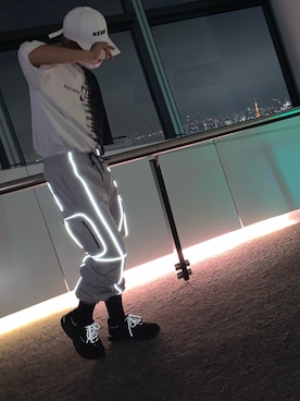 「NERDY（ノルディ）のアイテム（帽子）」を使った、陵太さん（メンズ・169cm）の夏コーディネート