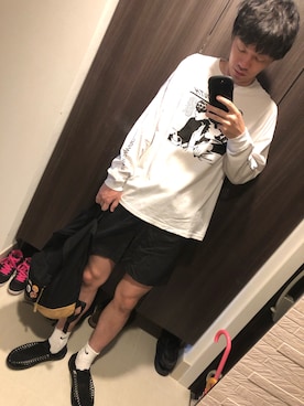 「sonic youth（ソニックユース）のアイテム」を使った、hana.さん（メンズ・184cm）の夏コーディネート