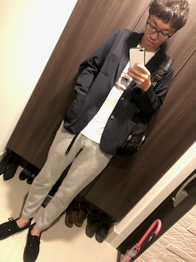 「Sig FREAK'S STORE（シグフリークスストア）のアイテム（ブルゾン）」を使った、hana.さん（メンズ・184cm）の春コーディネート