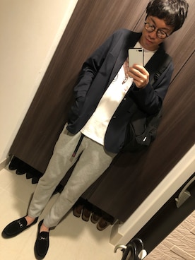 「Sig FREAK'S STORE（シグフリークスストア）のアイテム（ブルゾン）」を使った、hana.さん（メンズ・184cm）の春コーディネート