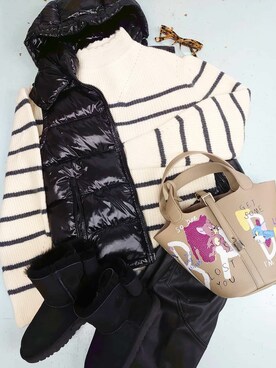 「DRES（ドレス）のアイテム」を使った、dresandmorestaffさん（レディース・164cm）の冬コーディネート