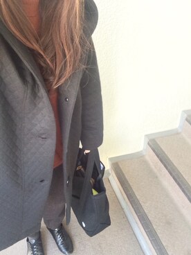 「キルティングコート」｜800さん（レディース・158cm）の冬コーディネート