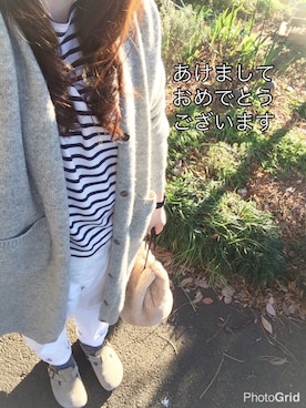 「リンネル（リンネル）のアイテム（バッグ）」を使った、800さん（レディース・158cm）の冬コーディネート