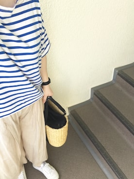 「スカーチョ」｜「アイテム（アナログ腕時計）」を使った、800さん（レディース・158cm）の夏コーディネート