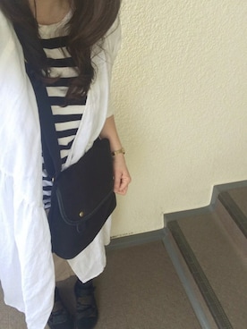 「お買い物」｜「アイテム（アナログ腕時計）」を使った、800さん（レディース・158cm）の春コーディネート