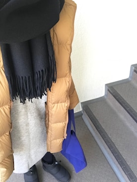 「ヌプシ」｜「アイテム（ワンピース/ドレス）」を使った、800さん（レディース・158cm）の冬コーディネート