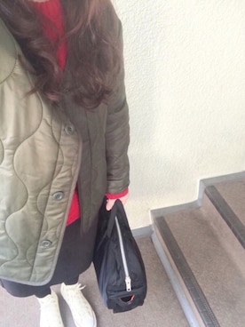 「キルティングコート」｜800さん（レディース・158cm）の冬コーディネート