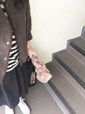 「Handmade（ハンドメイド）のアイテム（アナログ腕時計）」を使った、800さん（レディース・158cm）の秋コーディネート