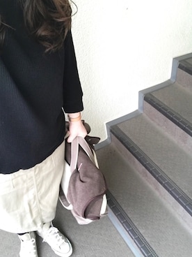 「Handmade（ハンドメイド）のアイテム（アナログ腕時計）」を使った、800さん（レディース・158cm）の秋コーディネート