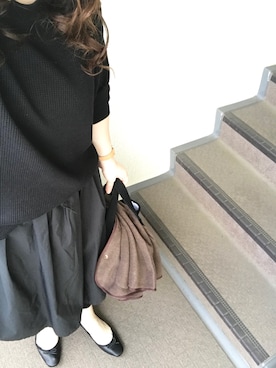 「Handmade（ハンドメイド）のアイテム（アナログ腕時計）」を使った、800さん（レディース・158cm）の秋コーディネート