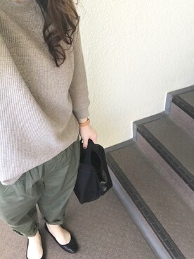 「Handmade（ハンドメイド）のアイテム（アナログ腕時計）」を使った、800さん（レディース・158cm）の秋コーディネート