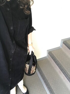 「Handmade（ハンドメイド）のアイテム（アナログ腕時計）」を使った、800さん（レディース・158cm）の秋コーディネート