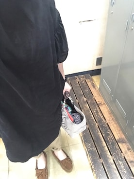「chambre de charme（シャンブルドゥシャーム）のアイテム（ワンピース）」を使った、800さん（レディース・158cm）の秋コーディネート
