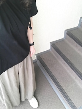 「リバーシブル」｜「アイテム（アナログ腕時計）」を使った、800さん（レディース・157cm）の夏コーディネート