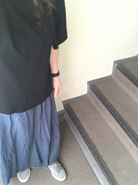 「リバーシブル」｜「アイテム（アナログ腕時計）」を使った、800さん（レディース・158cm）の夏コーディネート