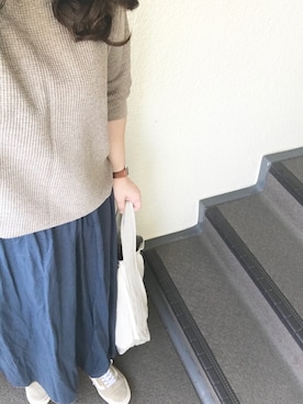 「Handmade（ハンドメイド）のアイテム（アナログ腕時計）」を使った、800さん（レディース・158cm）の秋コーディネート