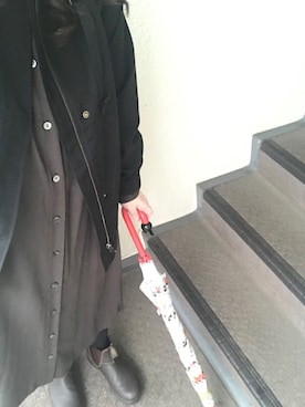 「無印良品（ムジルシリョウヒン）のアイテム（ノーカラージャケット）」を使った、800さん（レディース・158cm）の秋コーディネート