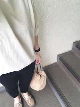 「ワッフル」｜「アイテム（アナログ腕時計）」を使った、800さん（レディース・158cm）の秋コーディネート