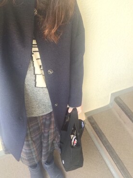 「I am I （アイアムアイ）のアイテム（トップス）」を使った、800さん（レディース・158cm）の冬コーディネート