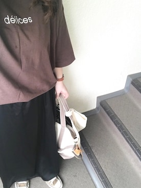 「Handmade（ハンドメイド）のアイテム（アナログ腕時計）」を使った、800さん（レディース・158cm）の秋コーディネート