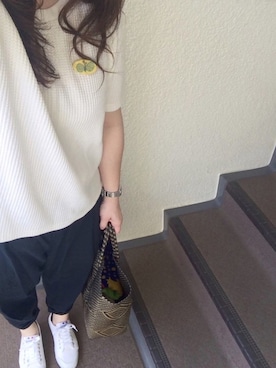 「OJO DE MEX（オホデメックス）のアイテム」を使った、800さん（レディース・158cm）の夏コーディネート