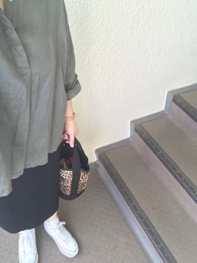 「Handmade（ハンドメイド）のアイテム（アナログ腕時計）」を使った、800さん（レディース・158cm）の秋コーディネート