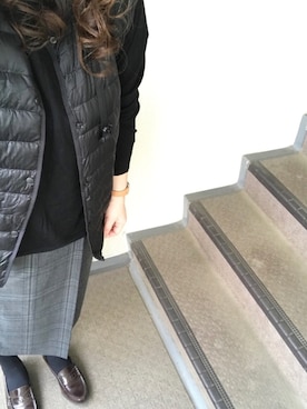 「Handmade（ハンドメイド）のアイテム（アナログ腕時計）」を使った、800さん（レディース・158cm）の秋コーディネート